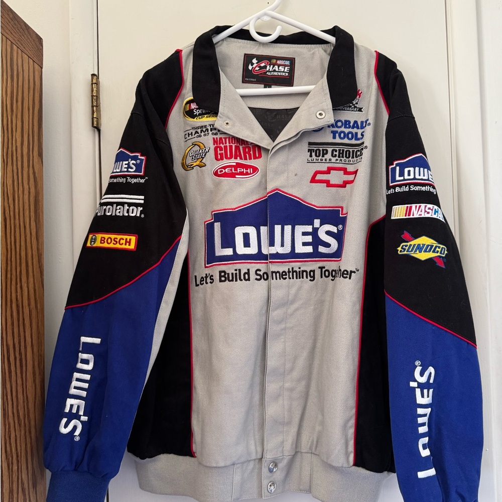 Chase Authentics Black and Blue Bomber Jacket